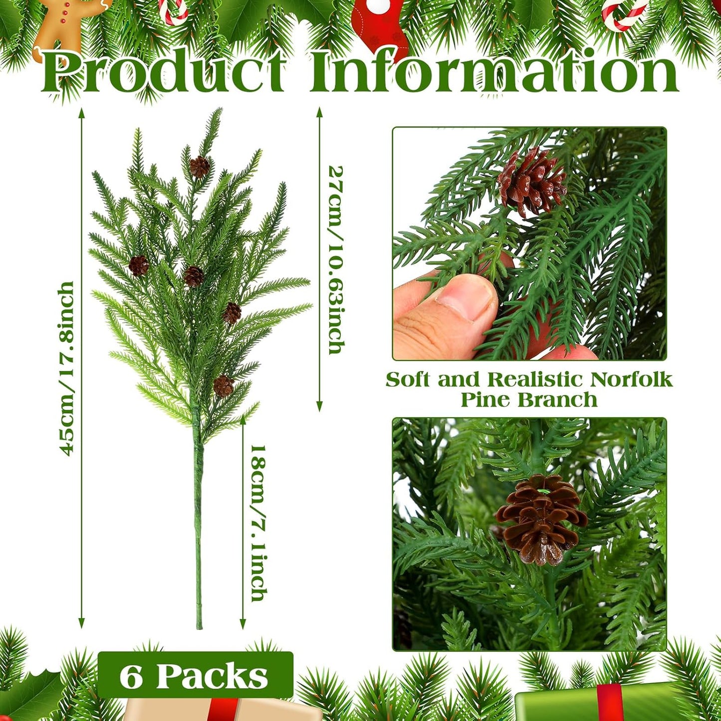 lusailstore - artificial pine branches