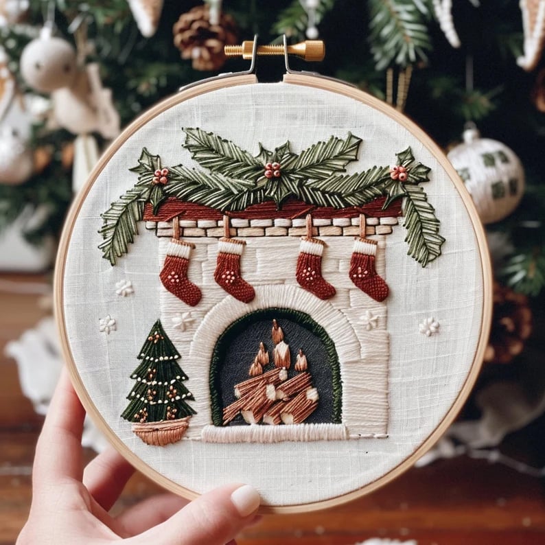 lusailstore-Christmas Embroidery KIT