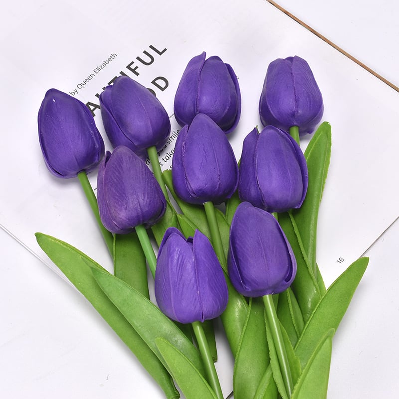 lusailstore- UV resistant realistic artificial tulip flower