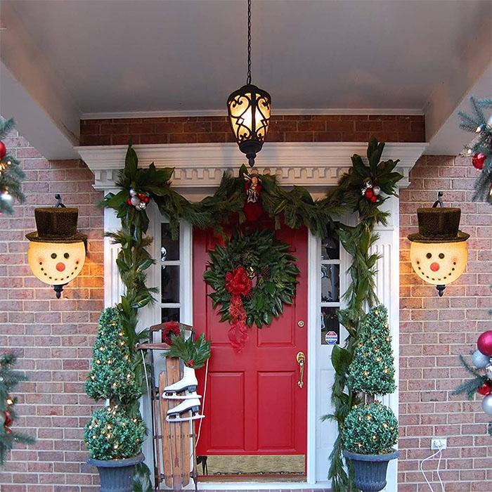 lusailstore - Snowman Porch Light Cover