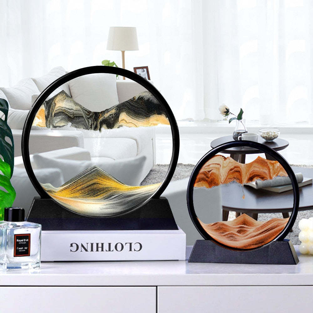 lusailstore-3D Hourglass Deep Sea Sand Scene