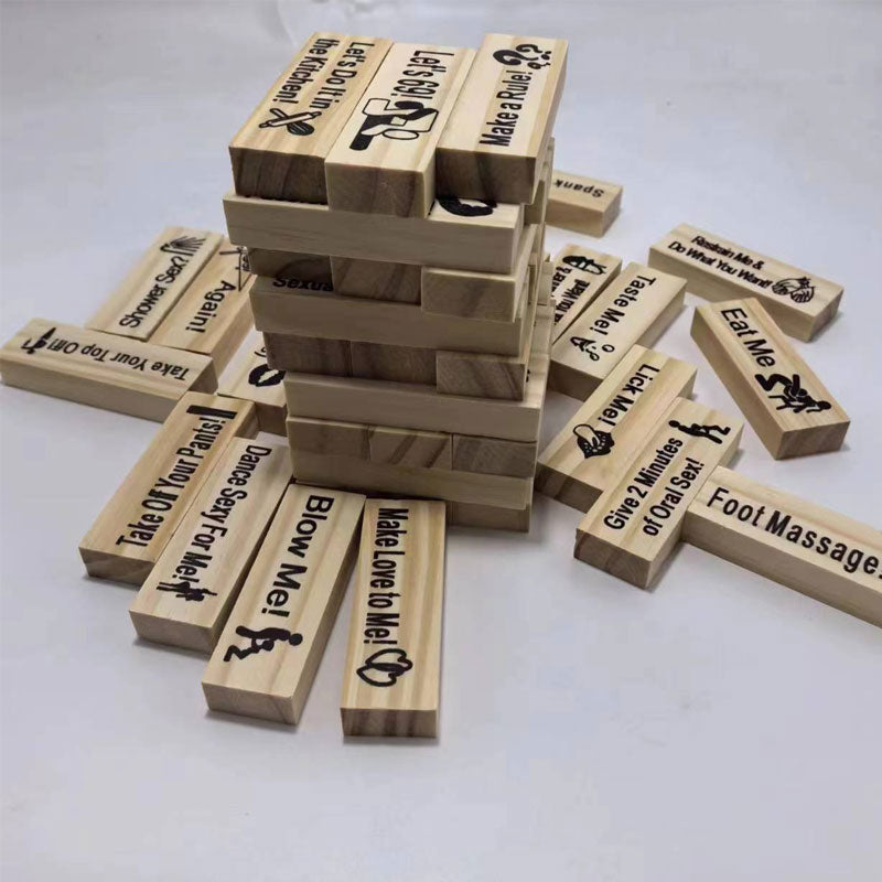 lusailstore - Naughty Block Tower Jenga Game