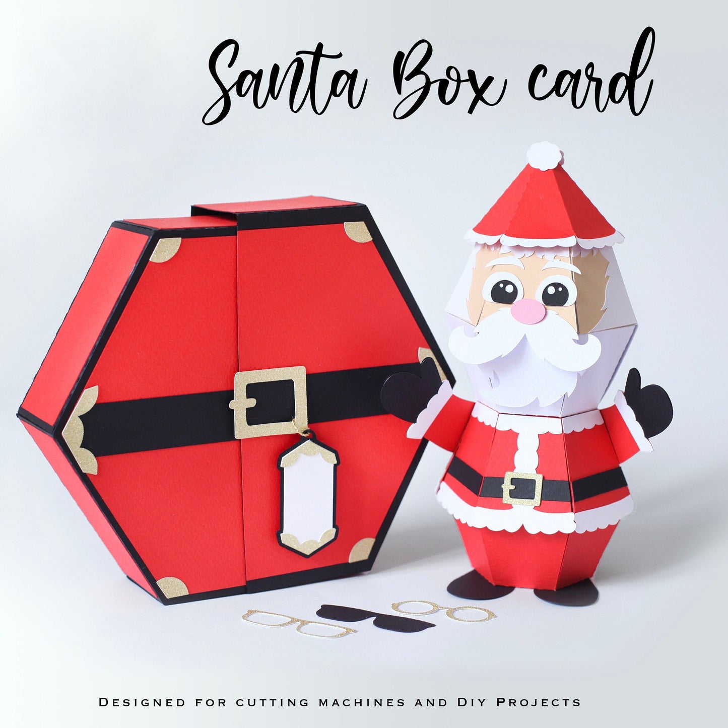 lusailstore-3D Santa Claus prank pop-up box card