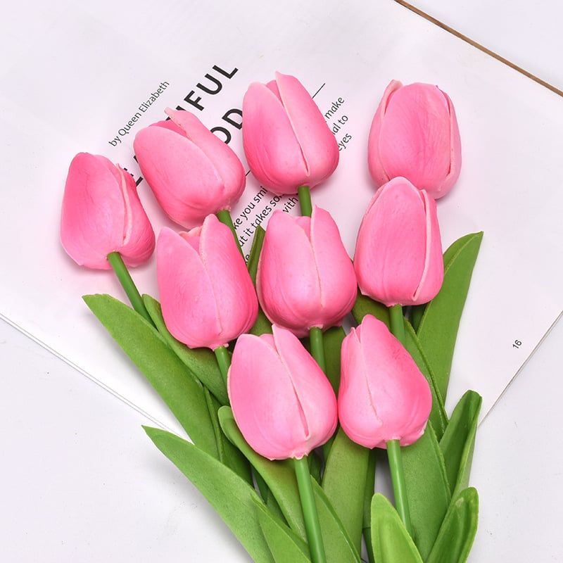 lusailstore- UV resistant realistic artificial tulip flower