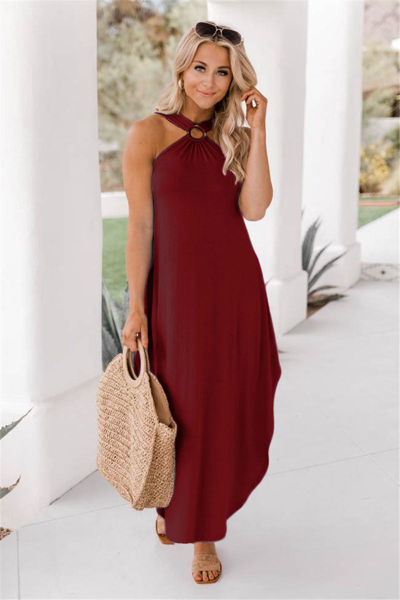 lusailstore - halter maxi dresses