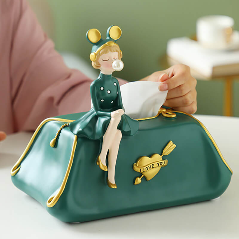 lusailstore - Elegant Bubble Girl Tissue Box
