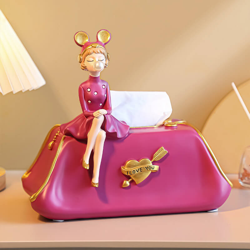 lusailstore - Elegant Bubble Girl Tissue Box