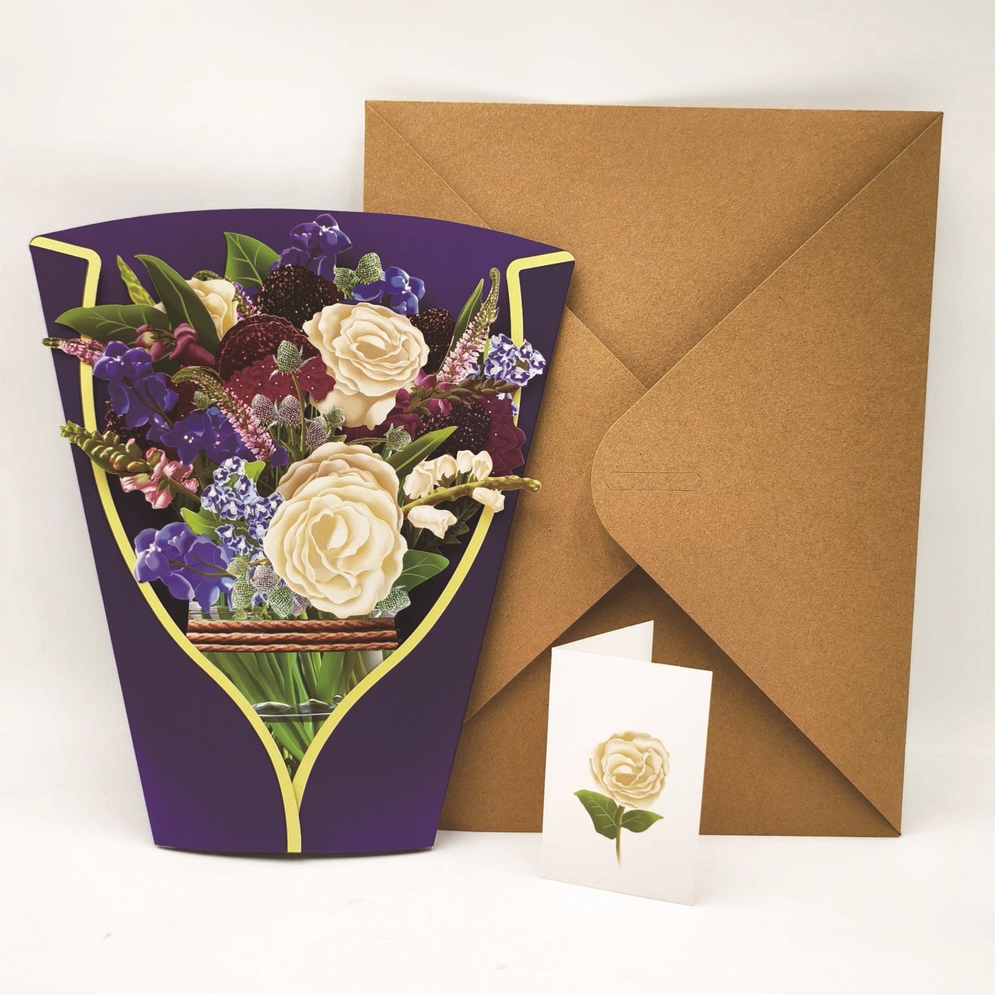 lusailstore - Mother's Day 3D Blessing Bouquethide Envelope