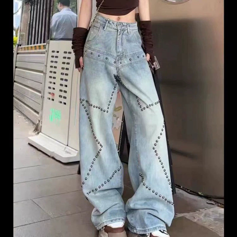 lusailstore - Fake two-piece high-end hot girl denim skirt