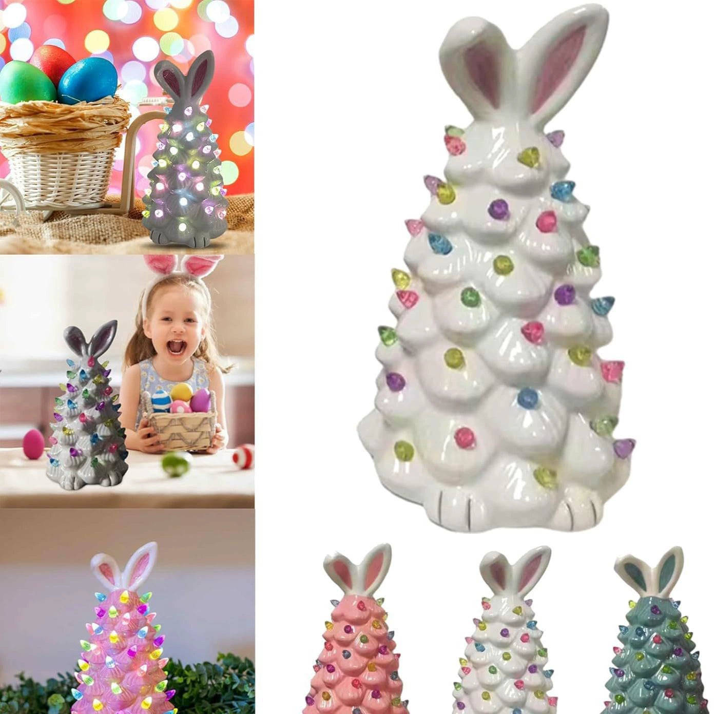 lusailstore - pink bunny christmas tree