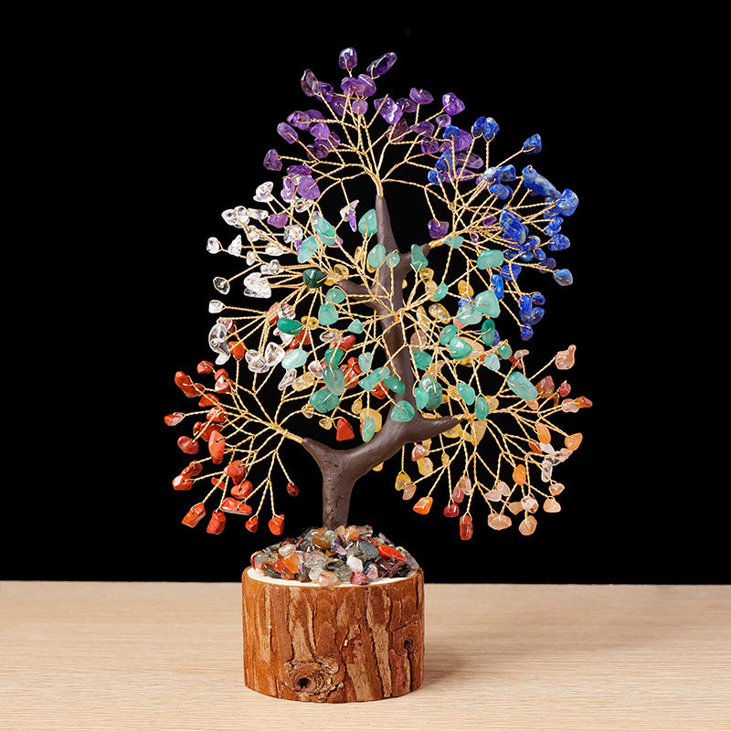 lusailstore - Colorful gravel tree of life ornaments