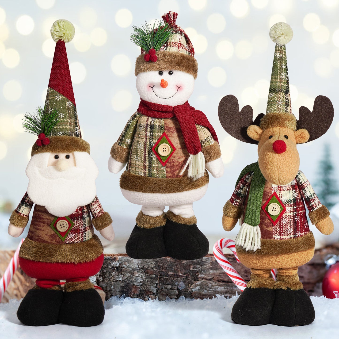 lusailstore-Retractable Christmas doll atmosphere decoration