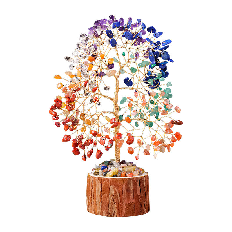 lusailstore - Colorful gravel tree of life ornaments