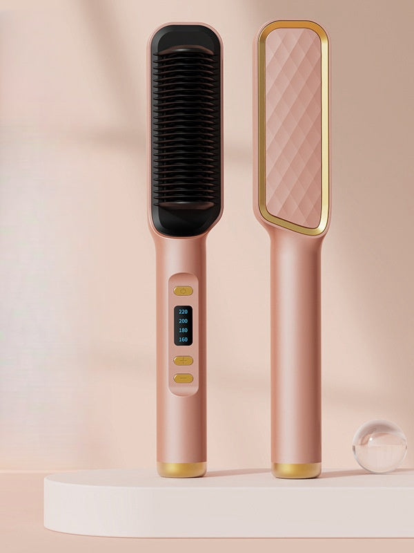 LCD Ionic Straightening Brush(Pink)