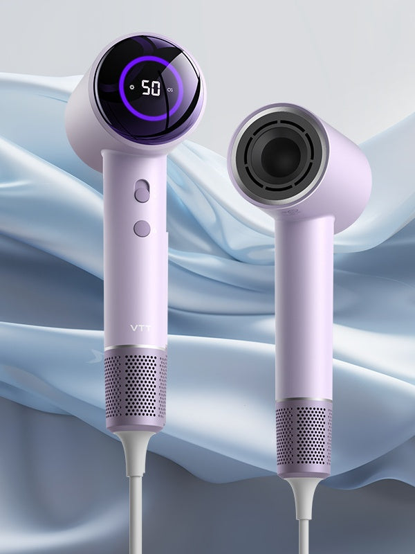 Portable cold and hot air ionic hair dryer(Purple)