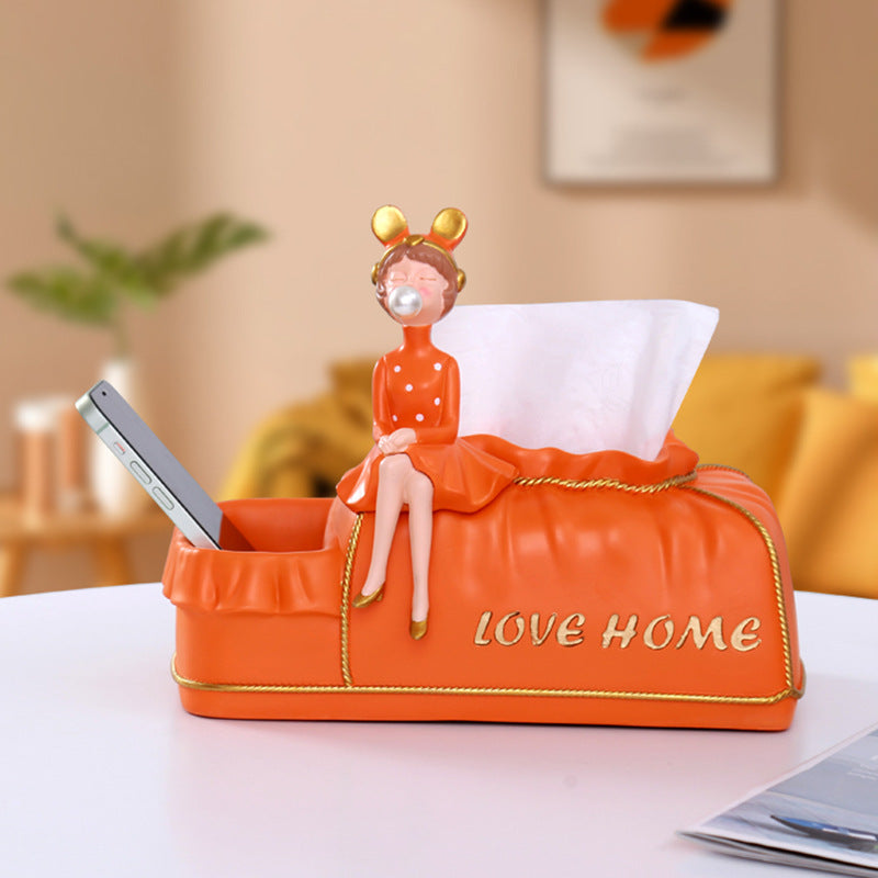 lusailstore - Elegant Bubble Girl Tissue Box