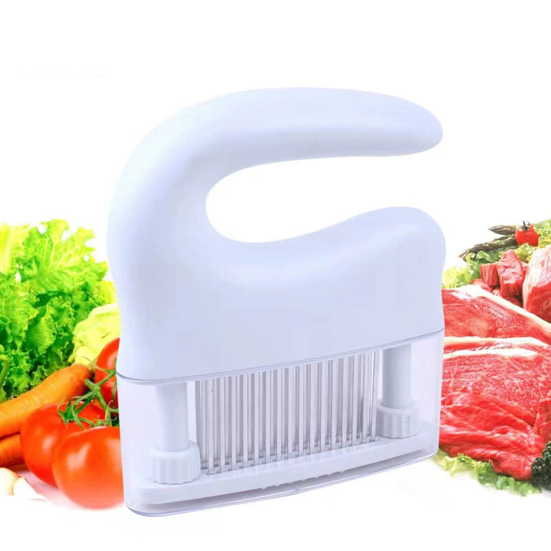 lusailstore - 48 stainless steel blade manual meat tenderizer black