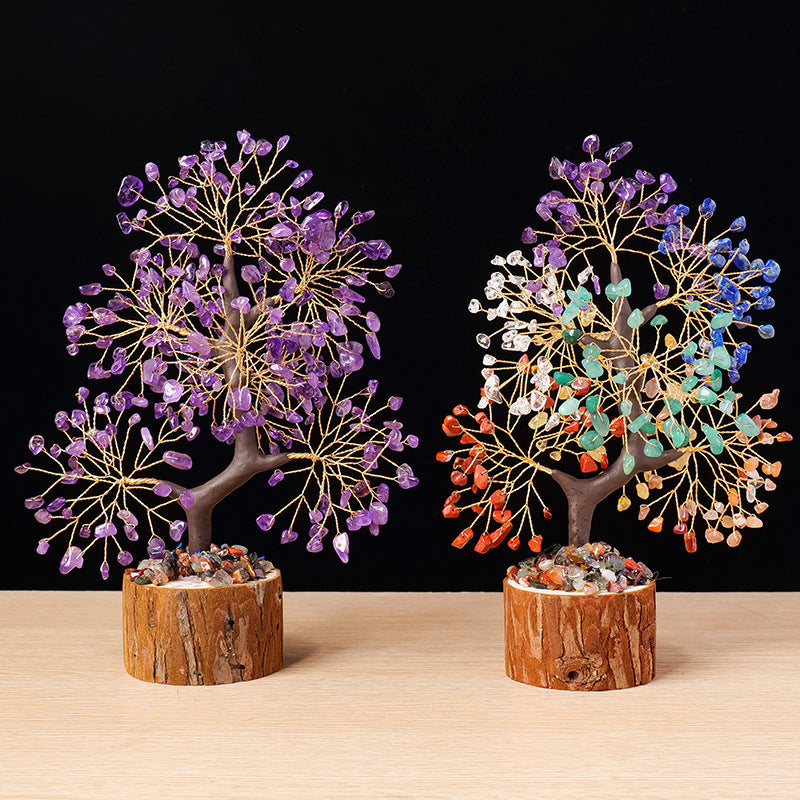 lusailstore - Colorful gravel tree of life ornaments