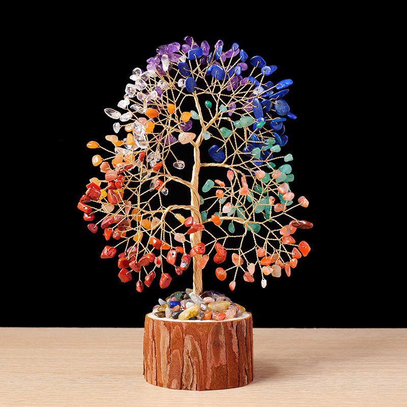 lusailstore - Colorful gravel tree of life ornaments