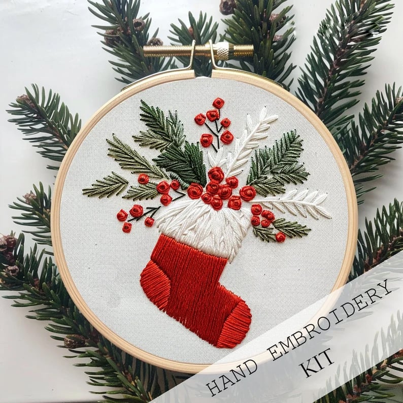 lusailstore-Christmas Embroidery KIT