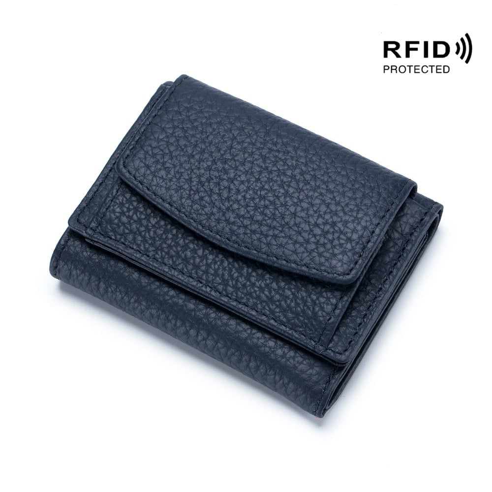 lusailstore - genuine leather wallet rfid protected