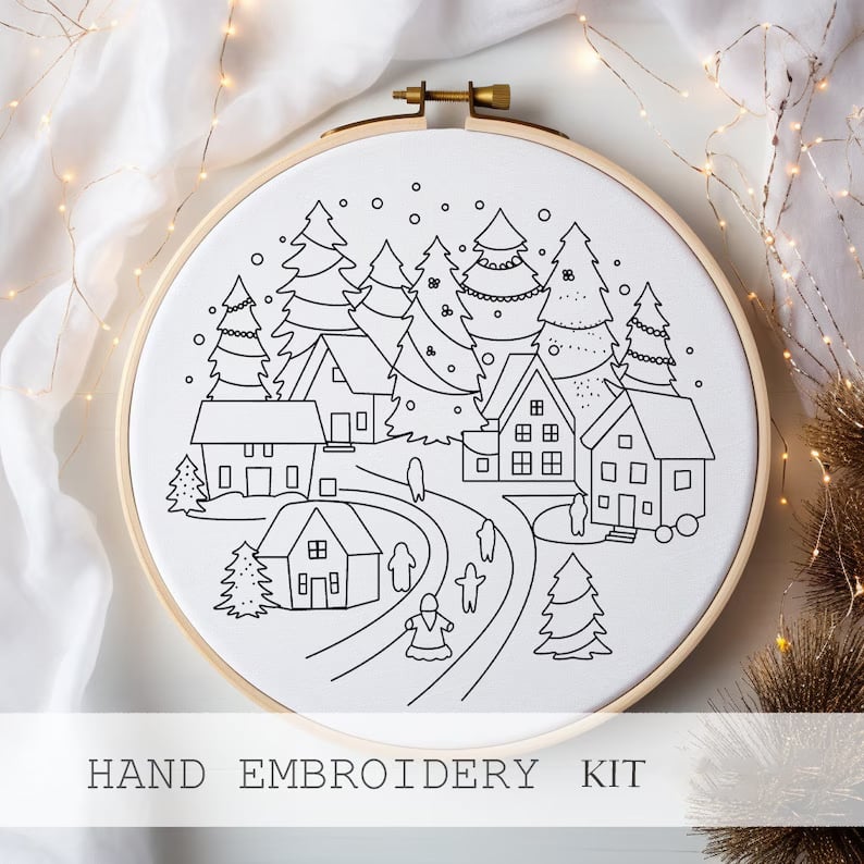 lusailstore-Christmas Embroidery KIT