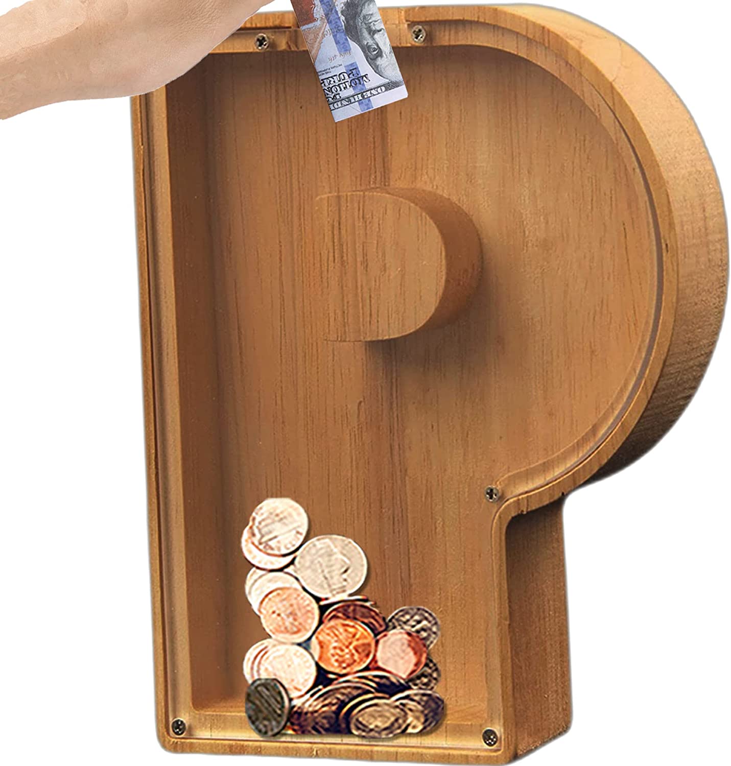 lusailstore - wooden letter piggy banks