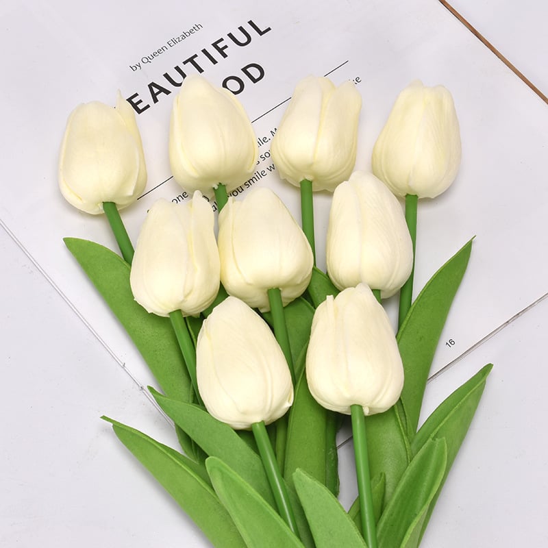 lusailstore- UV resistant realistic artificial tulip flower