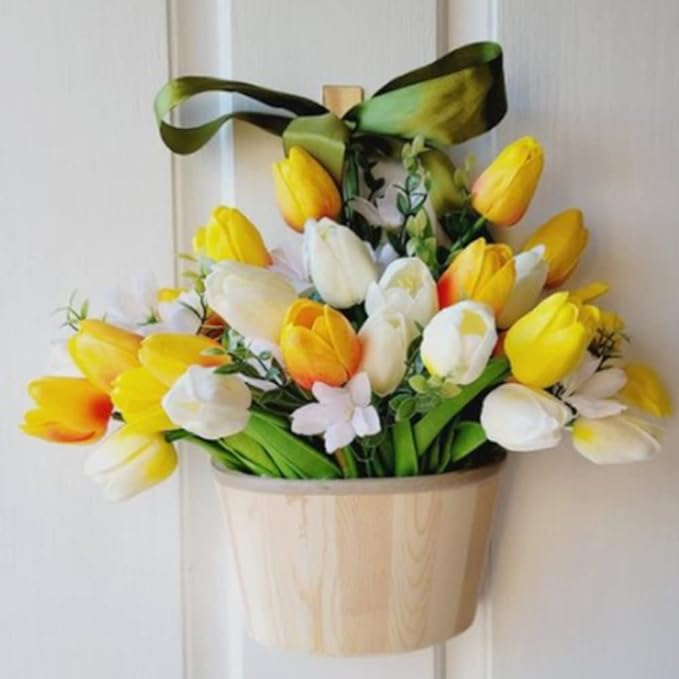 lusailstore- UV resistant realistic artificial tulip flower
