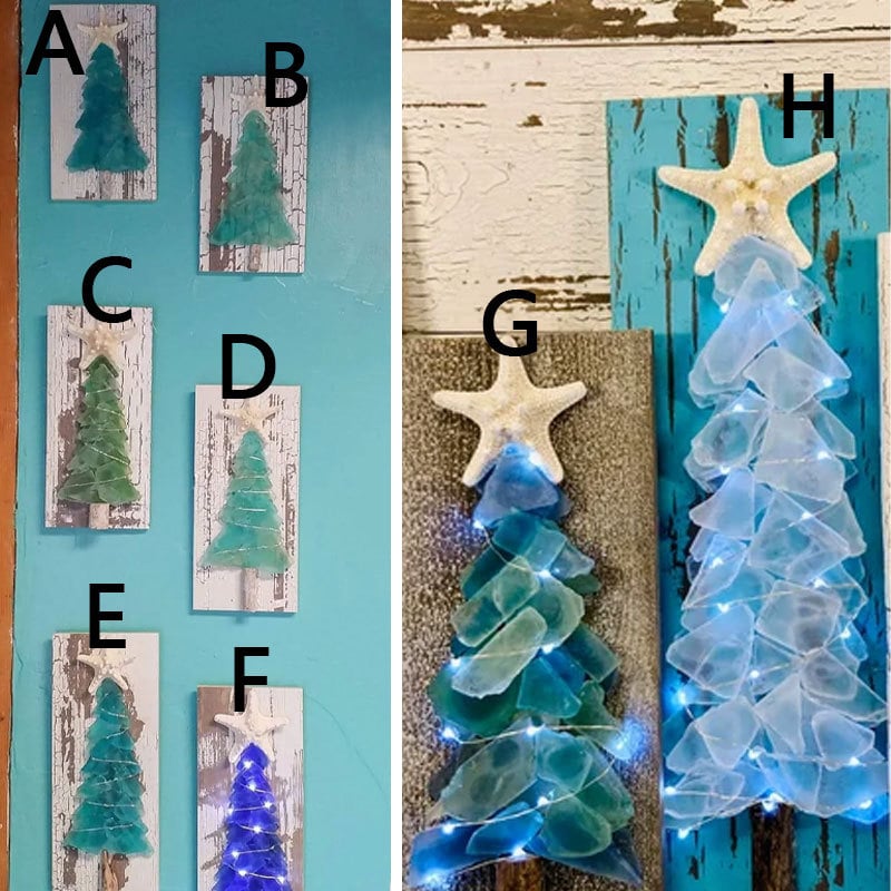 lusailstore - DIY Sea Glass Christmas Tree