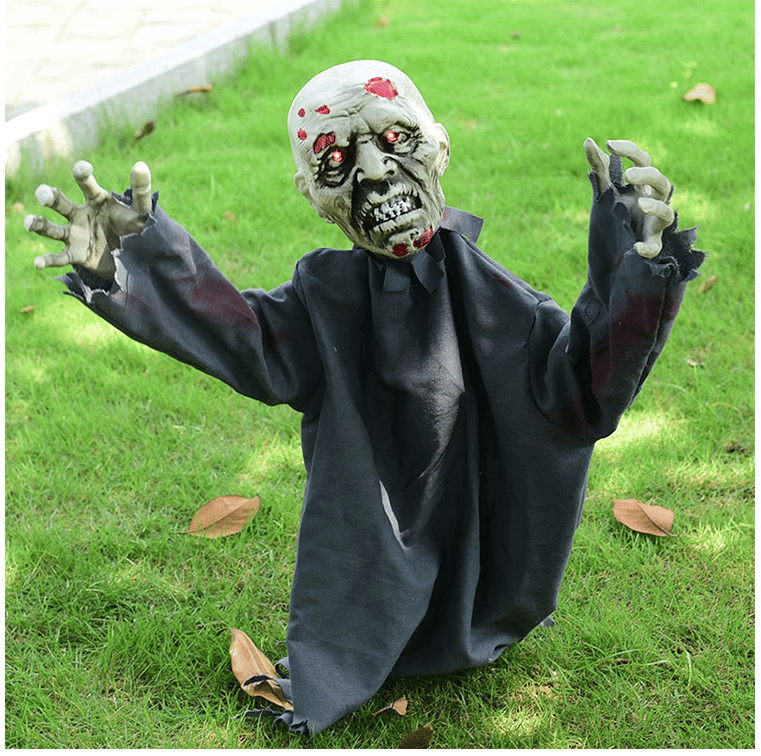 lusailstore-Halloween swinging ghost voice control decoration