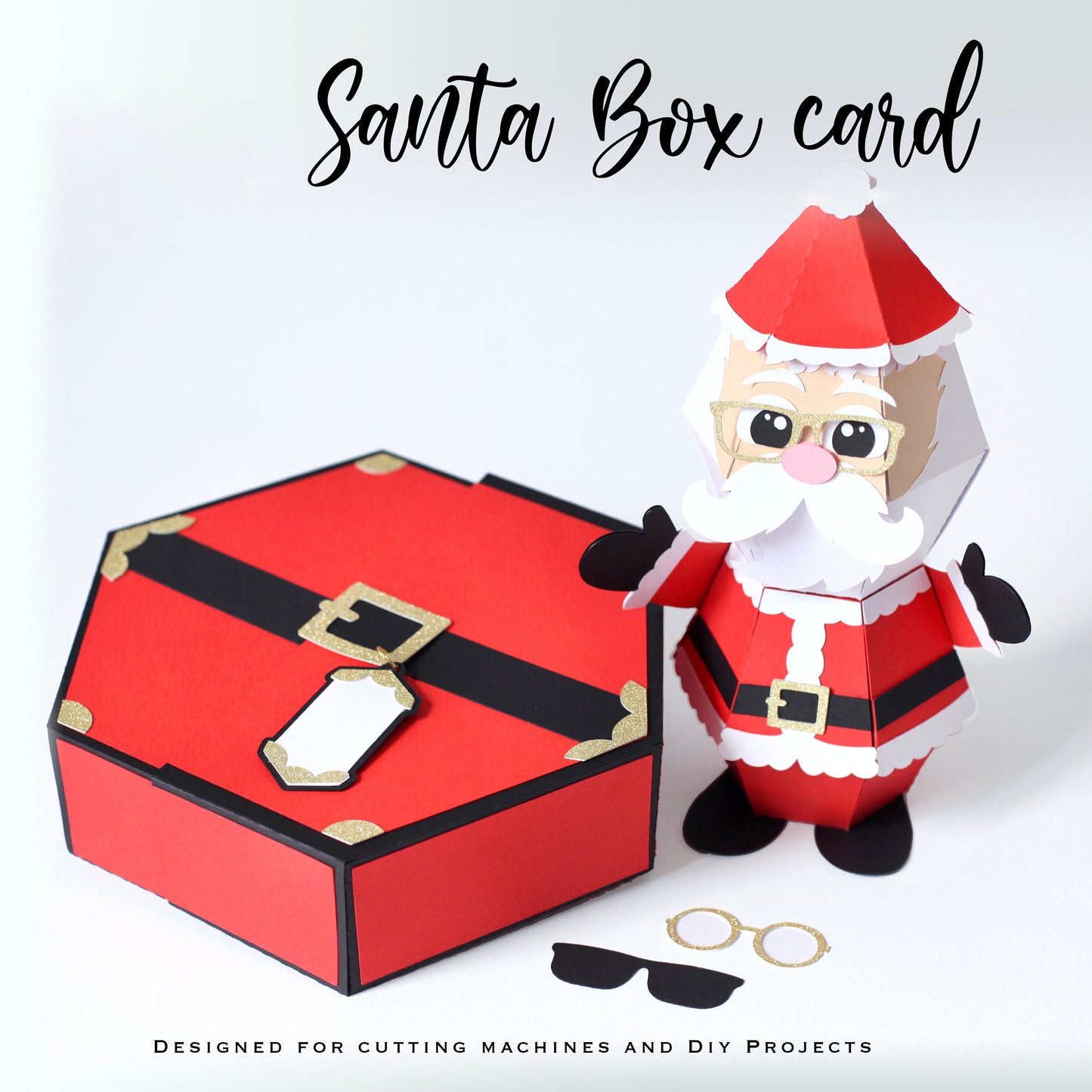 lusailstore-3D Santa Claus prank pop-up box card