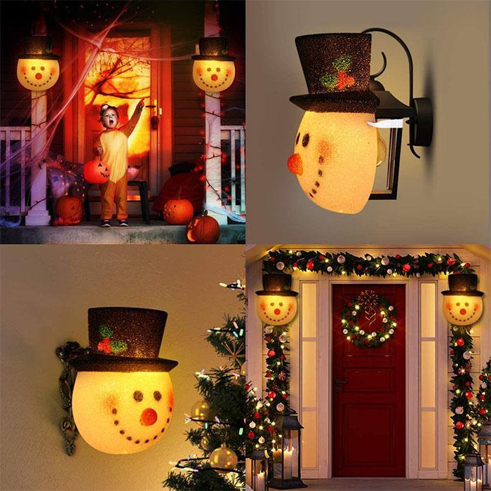lusailstore - Snowman Porch Light Cover