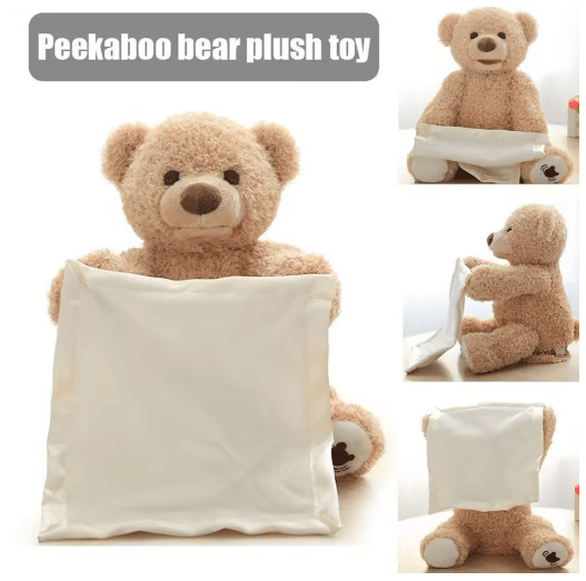 lusailstore - peek a boo teddy bear toy