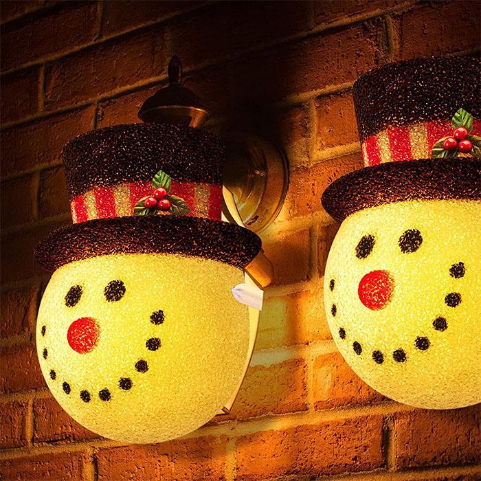 lusailstore - Snowman Porch Light Cover