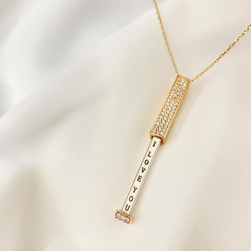 lusailstore - hidden i love you necklace