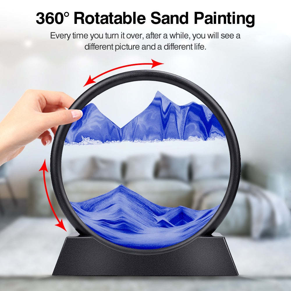 lusailstore-3D Hourglass Deep Sea Sand Scene