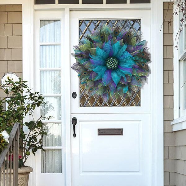 lusailstore-Noble and unique peacock pattern wreath