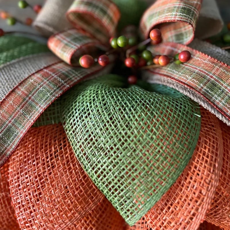 lusailstore - Farmhouse Pumpkin Wreath
