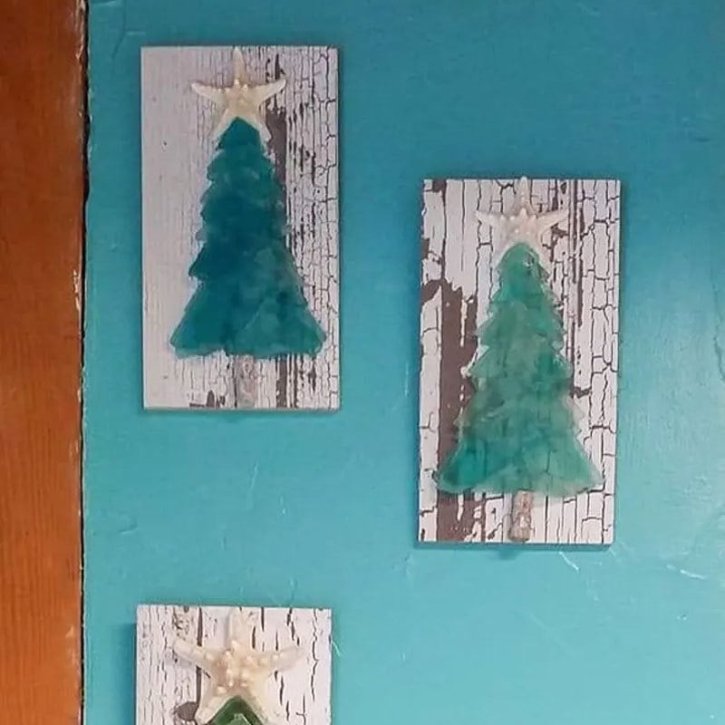 lusailstore - DIY Sea Glass Christmas Tree