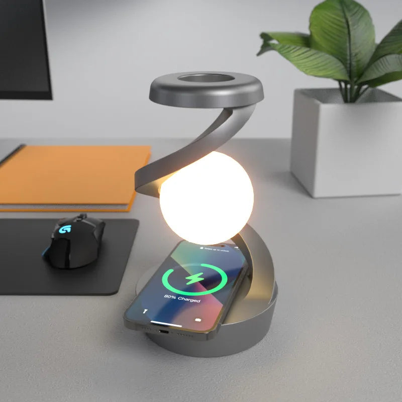 lusailstore - Rotating Floating Wireless Charging Light