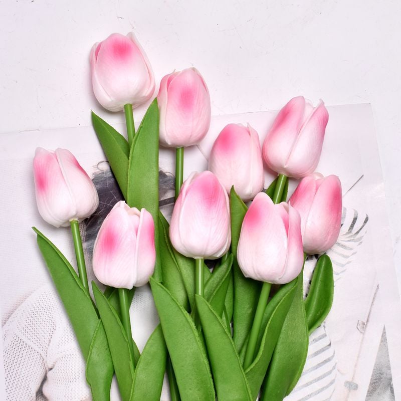 lusailstore- UV resistant realistic artificial tulip flower