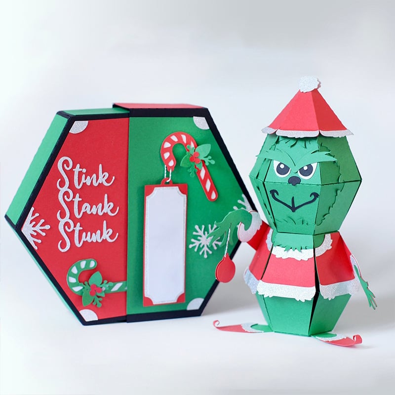 lusailstore-3D Santa Claus prank pop-up box card