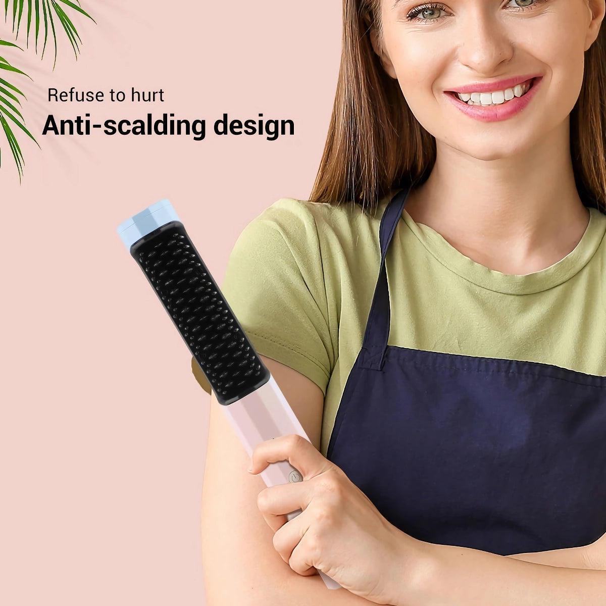 lusailstore - cordless portable heated hair brush