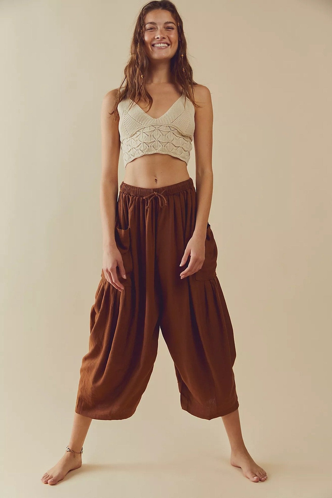lusailstore -pockets summer harem pants
