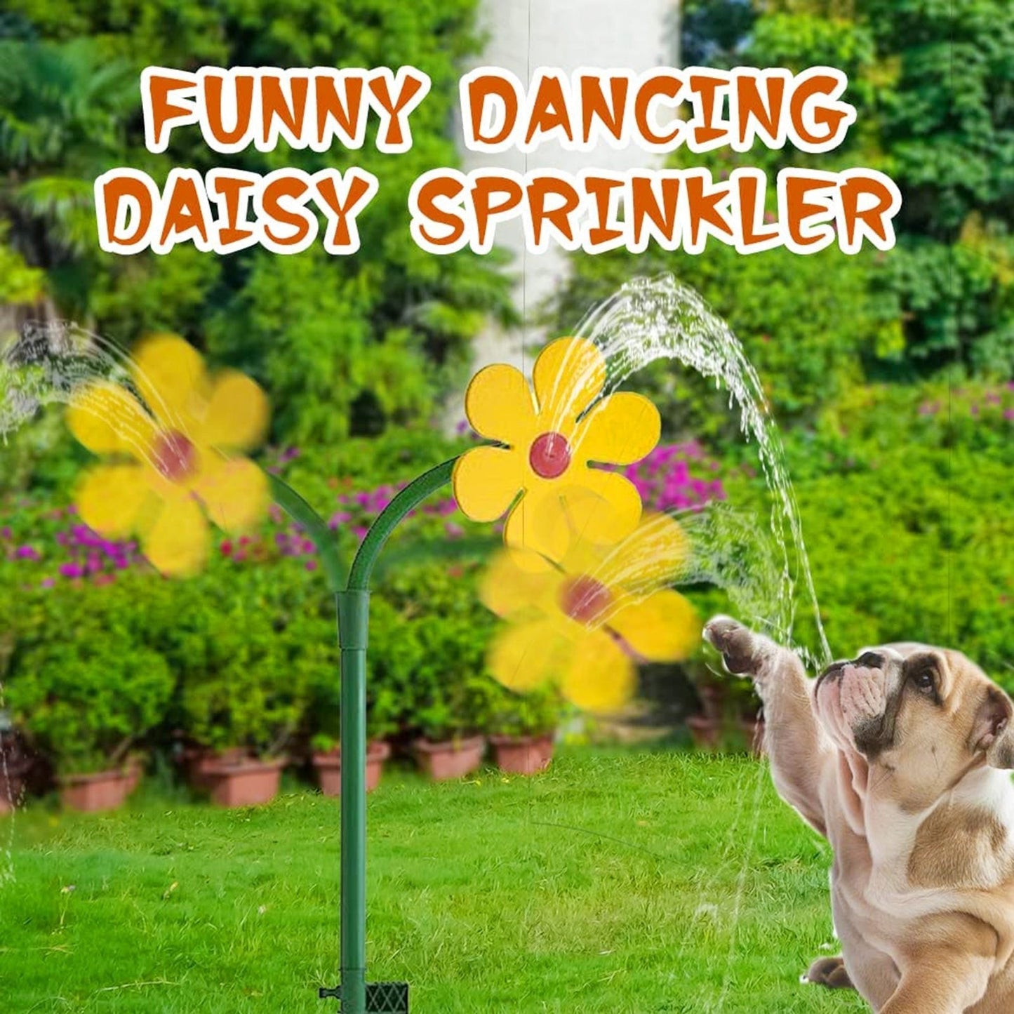lusailstore - Dancing Sunflower Rotating Garden Sprinkler