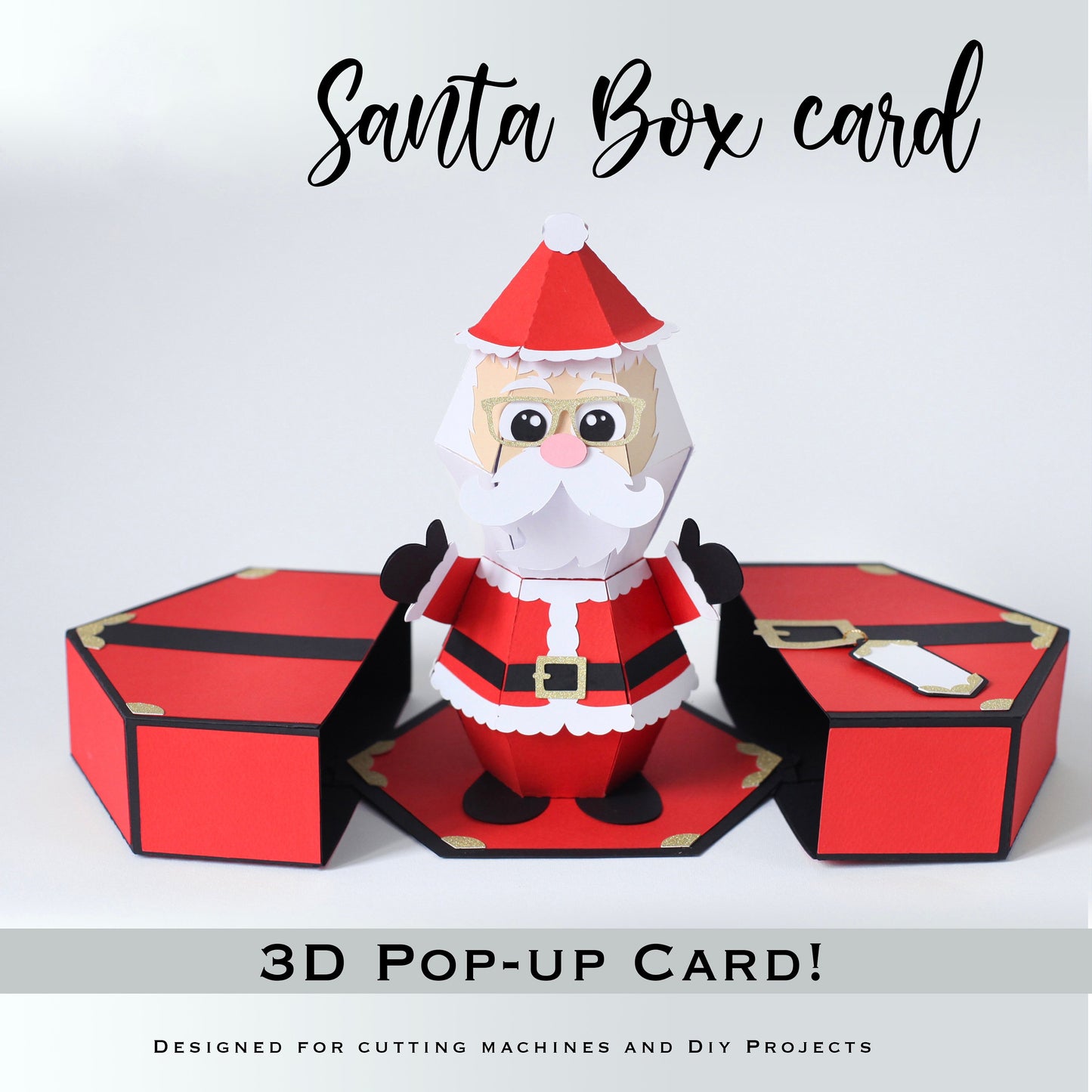 lusailstore-3D Santa Claus prank pop-up box card