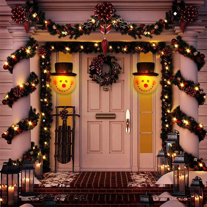 lusailstore - Snowman Porch Light Cover