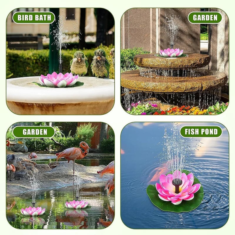 lusailstore - Solar Lotus Fountain