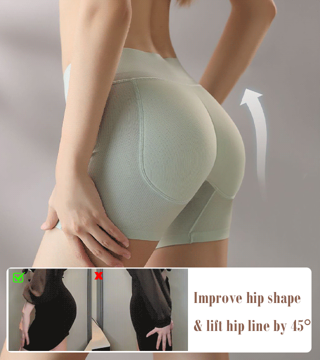 lusailstore - Latex False Buttocks Square Angle Underwear